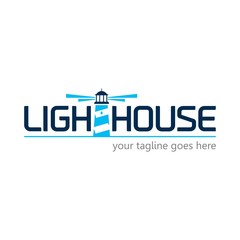 Modern Lighthouse Logo Template