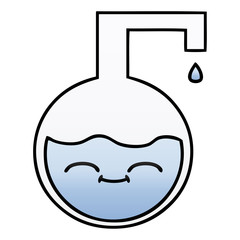 gradient shaded cartoon science experiment