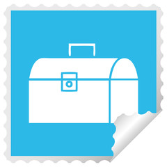 square peeling sticker cartoon metal case