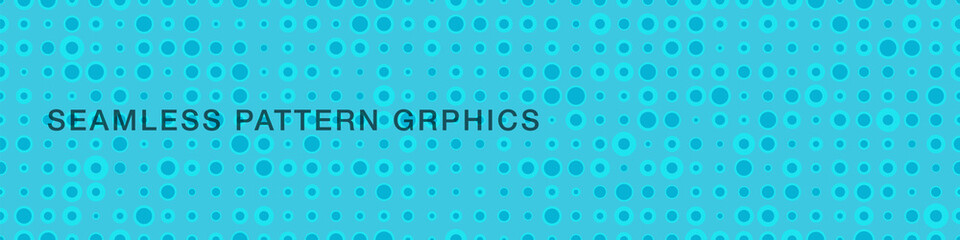 Seamless Polka Dots Pattern,Blue Background,