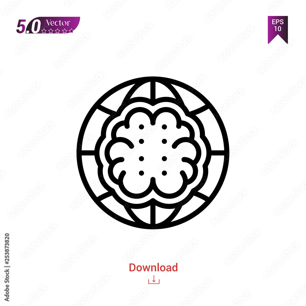 Poster outline network icon isolated on white background. line pictogram. graphic design, mobile applicatio
