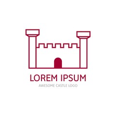 Modern Castle Logo Icon