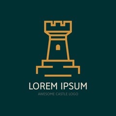Modern Castle Logo Icon