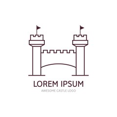 Modern Castle Logo Icon