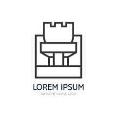 Modern Castle Logo Icon