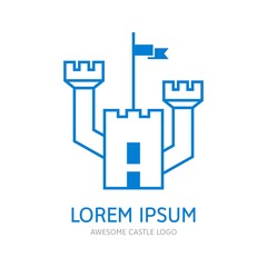 Modern Castle Logo Icon