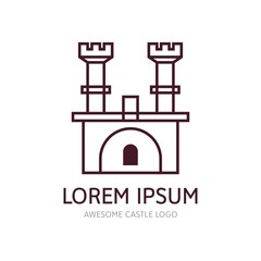 Modern Castle Logo Icon