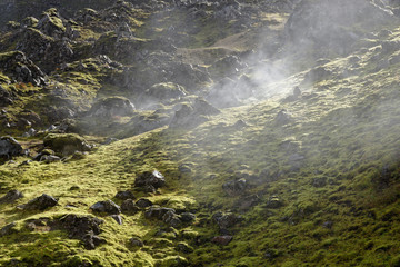 erkaltete Lava, Landmannalaugar, Island