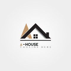 Real estate or home or house icon for building architecture