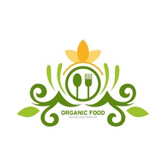 Organic Food Logo Template