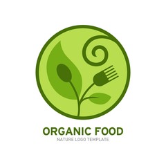 Organic Food Logo Template