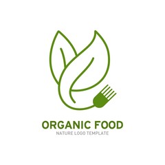Organic Food Logo Template