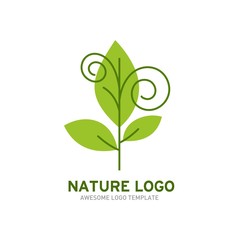 Organic Food Logo Template