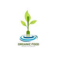 Organic Food Logo Template