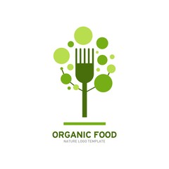 Organic Food Logo Template