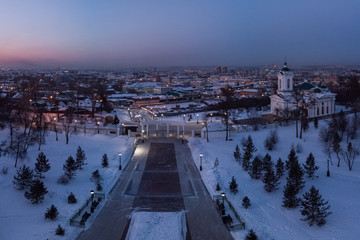 Evening view of Irkutsk © tilpich