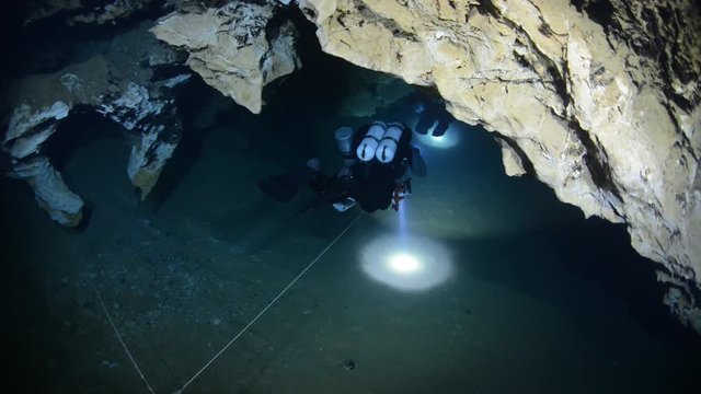Cave diving in Budapest