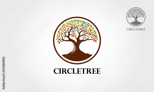 This Is A Minimalist Modern Logo Featuring A Stylized Colorful Tree This Logo Design For All Creative Business Consulting Excellent Logo Simple And Unique Concept Wall Mural Lintangdesign