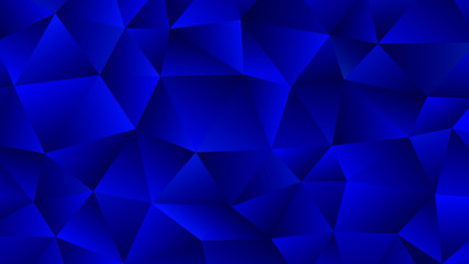 Low Poly Backdrop Design in Blue Hues