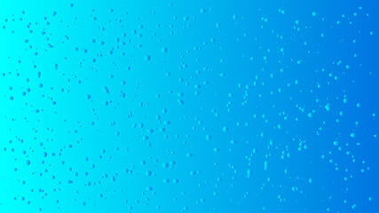 Cerulean Clear Desktop with Drops of Water