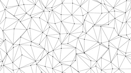 Trendy Low Poly Triangles with White Backdrop