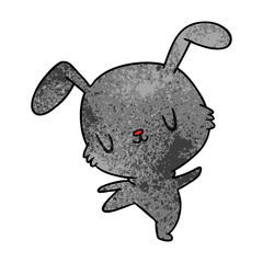 textured cartoon kawaii cute furry bunny