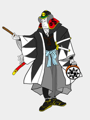 大石内蔵助・討ち入り姿・忠臣蔵