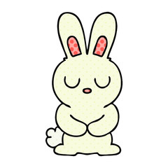 quirky comic book style cartoon rabbit