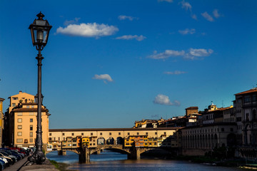 Plakat Ponte Vecchio, Florença, Itália, Europa