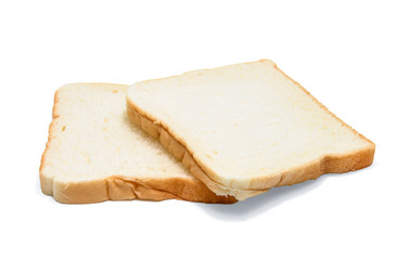 sliced bread isolated on white background