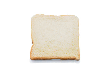 sliced bread isolated on white background