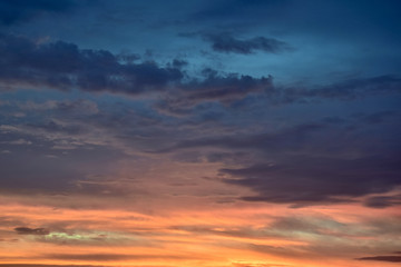 Colorful cloudy sky