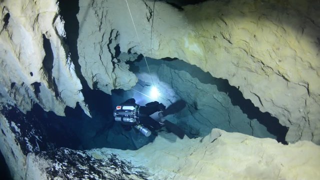 Cave diving in Budapest