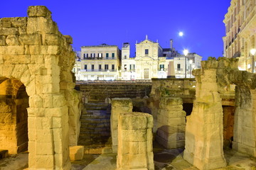 Roman Amphitheater in Lecce, Italy