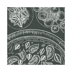 delicious italian pizza isolated icon