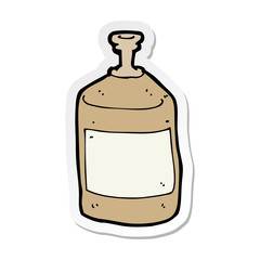 sticker of a cartoon old squirt bottle