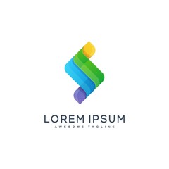 Abstract Letter illustration vector Design template