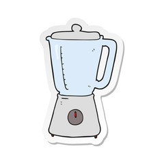 sticker of a cartoon blender