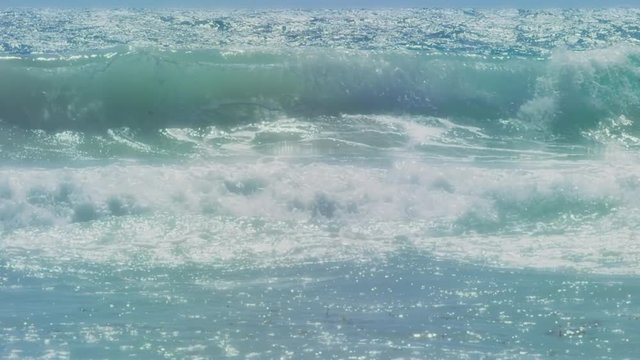 Scenic footage from Playa Kun, Mexico.