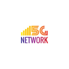 5G Design Logo Concept. Network Logo - Vector