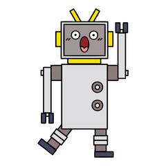 cute cartoon robot