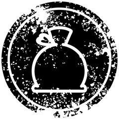 bulging sack distressed icon