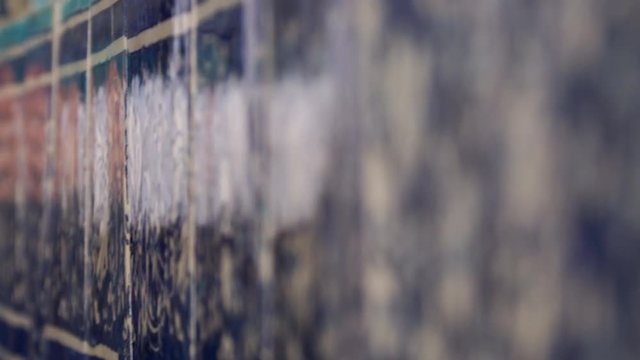 Blue tile in Muslim masque for religion worship