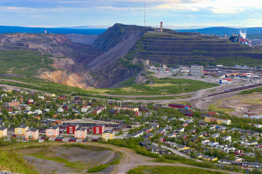 Kiruna, Sweden  City views of the iron mining town of Kiruna