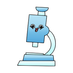 gradient shaded cartoon microscope