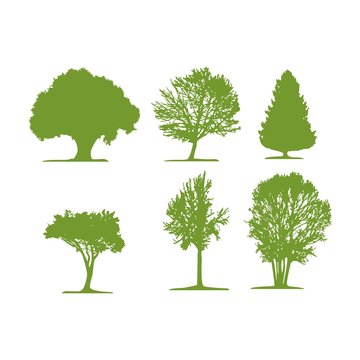 tree logo vector and illustration