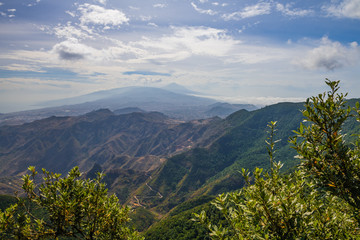 Stunning view from the viewpoint Mirador Pico del Inglés. Tenerife. Canary Islands..Spain