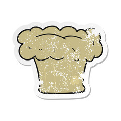 retro distressed sticker of a cartoon loaf of bread
