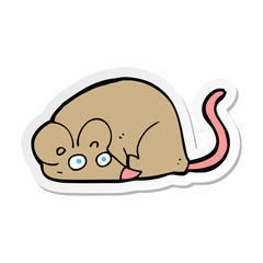 sticker of a cartoon mouse