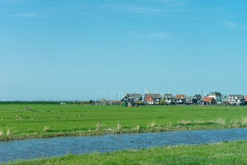 Netherlands,Wetlands,Maarken, a large green field